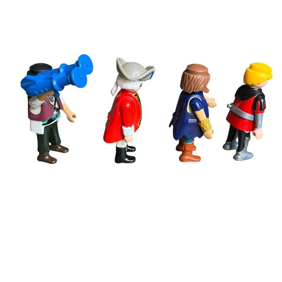 Playmobil Lot of 4 Pirate‎ & Medieval Soldier Figures w/ Accessories Battle - Picture 2 of 5
